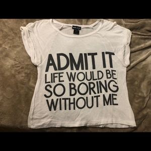 wet seal graphic crop top size xs